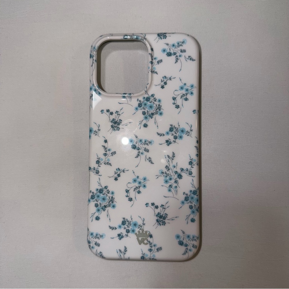 Velvet Caviar Floral Blue and White Phone Case iPhone 16 Pro max